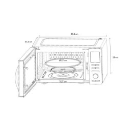 Micro-ondes combiné - CONTINENTAL EDISON - CEMO25SG13S3 - Silver - 25