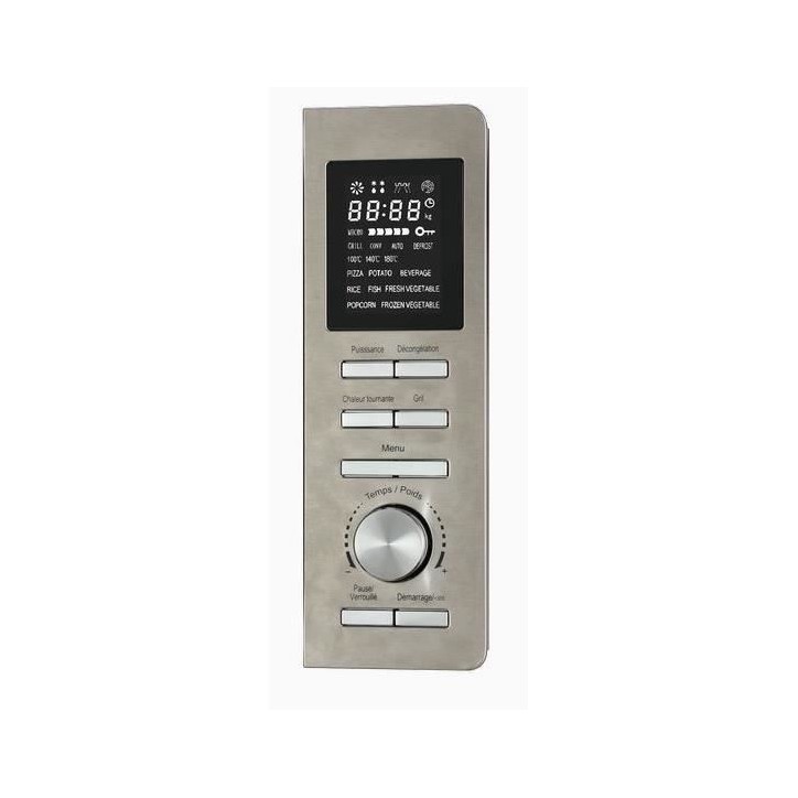 Micro-ondes combiné - CONTINENTAL EDISON - CEMO25SG13S3 - Silver - 25 L - Porte Miroir - 1400 W - Grill 1200 W - Convection 120