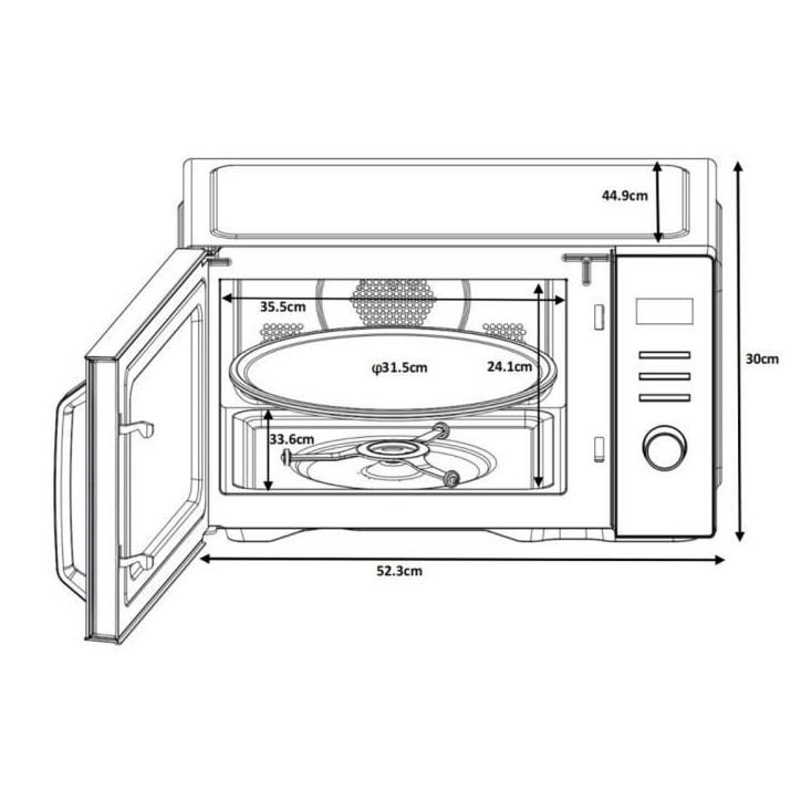 Micro-ondes - CONTINENTAL EDISON - CEMO29BC - 29 l - Combiné - Noir Micro-ondes - CONTINENTAL EDISON - CEMO29BC - 29 l - Combiné - Noir