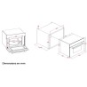 Four a micro-ondes encastrable - CONTINENTAL EDISON - 1450 W - 34 L -C
