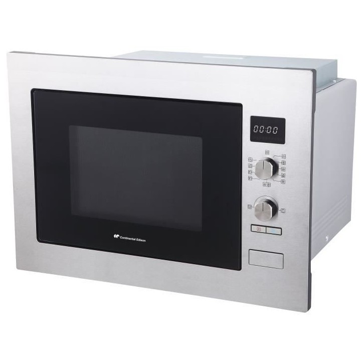 Micro ondes combiné encastrable CONTINENTAL EDISON CEMOC34IXE L59,5 x H46 x P46,8 cm Inox 34L Micro ondes combiné encastrable CONTINENTAL EDISON CEMOC34IXE L59,5 x H46 x P46,8 cm Inox 34L