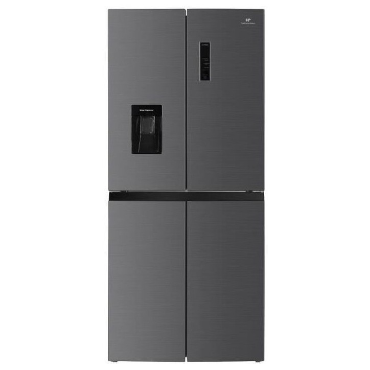 Réfrigérateur Continental Edison - CERA4D464IX - multi portes - 464L - Total No Frost (Sans givre)- L79 cm x H 180 cm - Inox