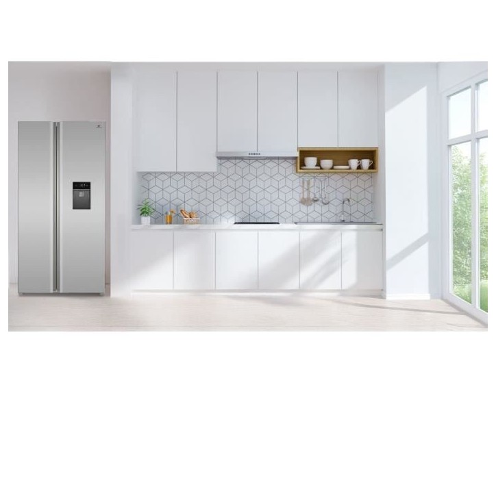 Réfrigérateur américain - CONTINENTAL EDISON - CERA505NFIXD - 503 L - Total No Frost (Sans givre) - Classe D - L92 x H177 cm