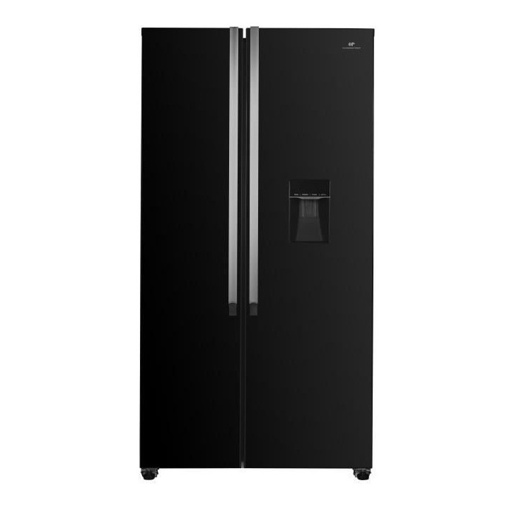 Réfrigérateur américain Continental Edison - CERA532NBD - 2 portes - 529L - L90 cm xH177 cm - Classe D - Noir Réfrigérateur américain Continental Edison - CERA532NBD - 2 portes - 529L - L90 cm xH177 cm - Classe D - Noir