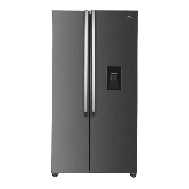 Réfrigérateur américain Continental Edison - CERA532NFIXD - 2 portes - 529L - L90 cm xH177 cm - Inox Réfrigérateur américain Continental Edison - CERA532NFIXD - 2 portes - 529L - L90 cm xH177 cm - Inox
