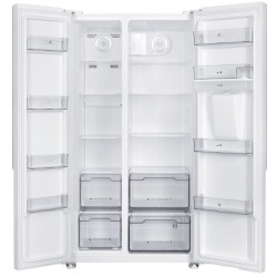 Réfrigérateur américain - Continental Edison - CERA532NFWD - 2 portes - 529 L - L90 x 177 cm - Classe D - Blanc