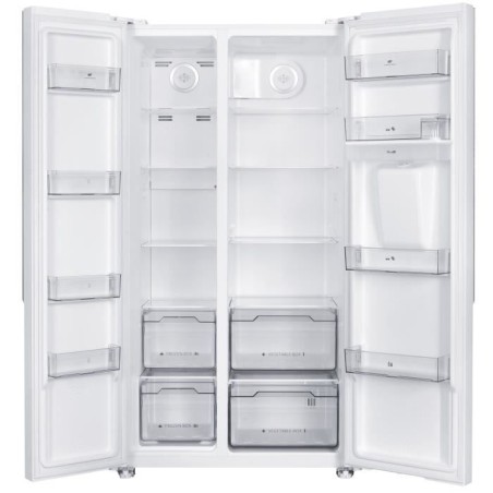 Réfrigérateur américain - Continental Edison - CERA532NFWD - 2 portes - 529 L - L90 x 177 cm - Classe D - Blanc