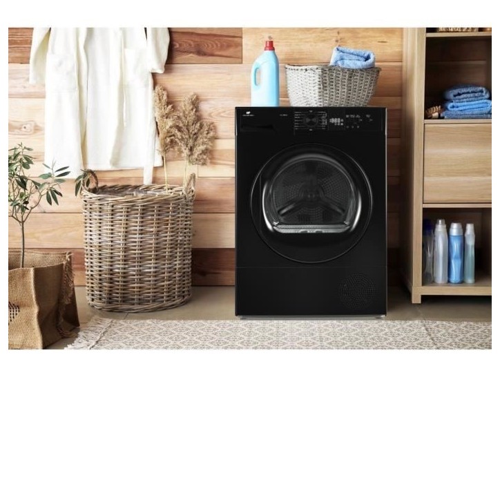 Seche-linge pompe a chaleur CONTINENTAL EDISON CESL10PCB2 - 10 kg - 60 cm - Classe E - Noir Seche-linge pompe a chaleur CONTINENTAL EDISON CESL10PCB2 - 10 kg - 60 cm - Classe E - Noir