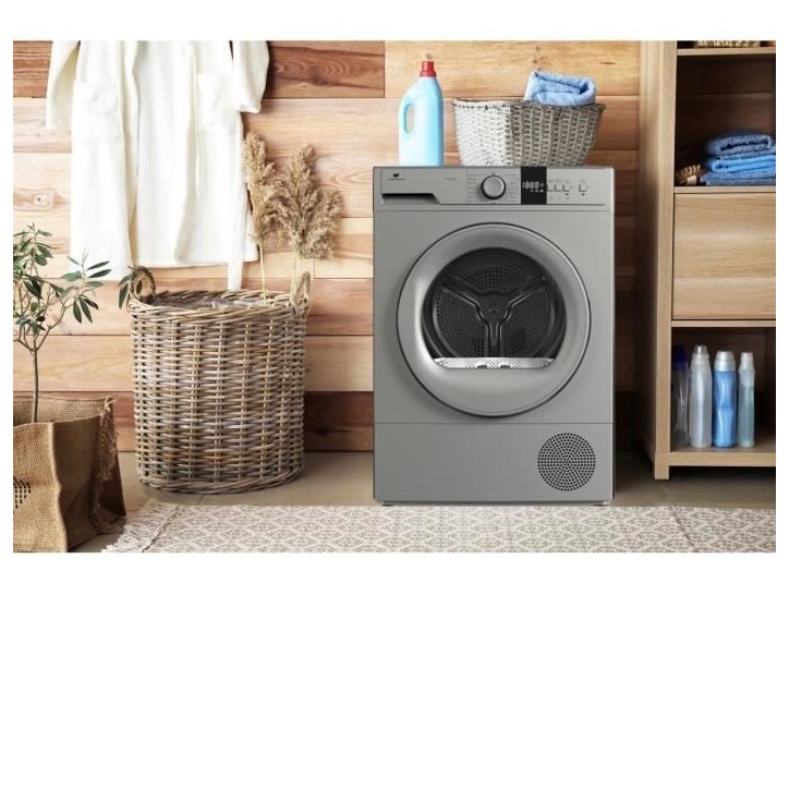 Seche-linge pompe a chaleur CONTINENTAL EDISON CESL10PCS2 - 10 kg - 60 cm - Classe E - Silver Seche-linge pompe a chaleur CONTINENTAL EDISON CESL10PCS2 - 10 kg - 60 cm - Classe E - Silver