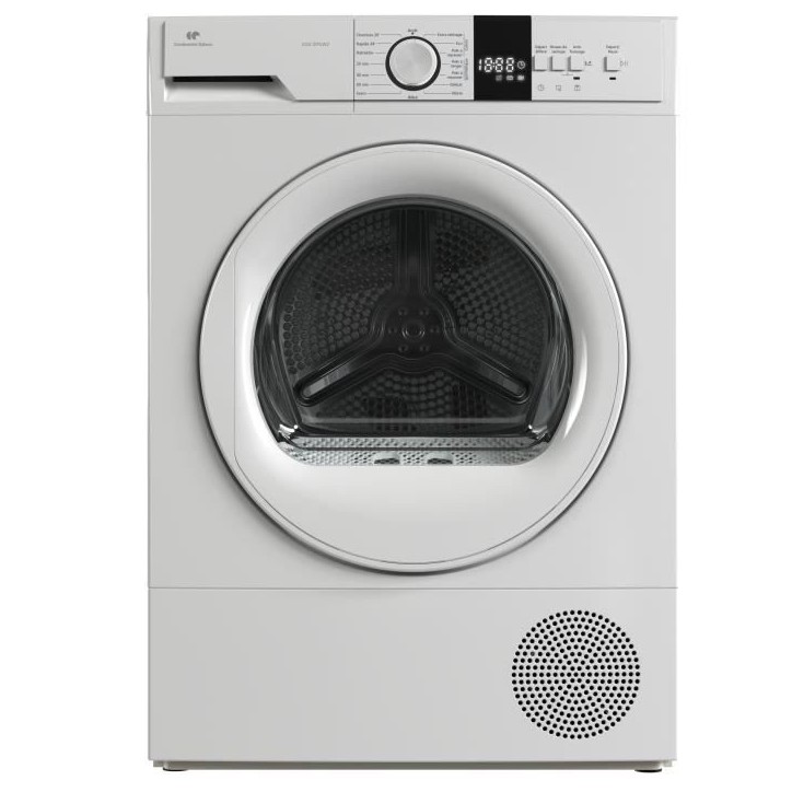 Seche-linge pompe a chaleur CONTINENTAL EDISON CESL10PCW2 - 10 kg - 60 cm - Classe E - Blanc Seche-linge pompe a chaleur CONTINENTAL EDISON CESL10PCW2 - 10 kg - 60 cm - Classe E - Blanc