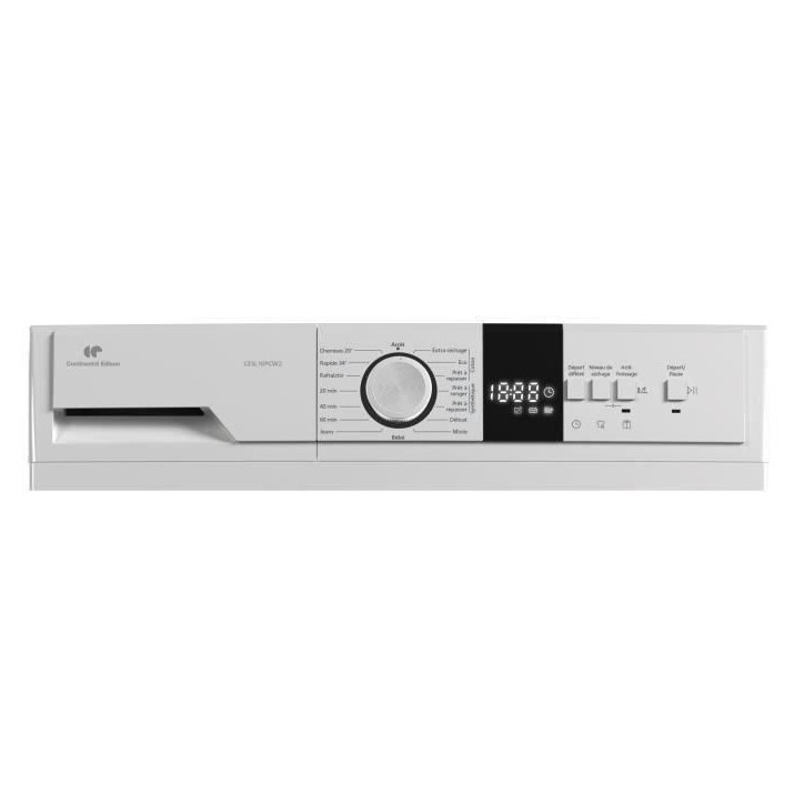Seche-linge pompe a chaleur CONTINENTAL EDISON CESL10PCW2 - 10 kg - 60 cm - Classe E - Blanc Seche-linge pompe a chaleur CONTINENTAL EDISON CESL10PCW2 - 10 kg - 60 cm - Classe E - Blanc