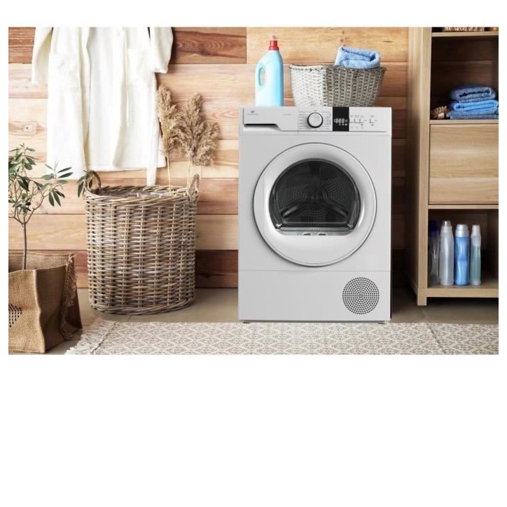 Seche-linge pompe a chaleur CONTINENTAL EDISON CESL10PCW2 - 10 kg - 60 cm - Classe E - Blanc Seche-linge pompe a chaleur CONTINENTAL EDISON CESL10PCW2 - 10 kg - 60 cm - Classe E - Blanc