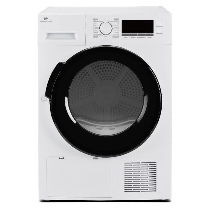 Seche-linge pompe a chaleur CONTINENTAL EDISON CESL8PCWD - 8 kg - 60 cm - Classe D - Blanc Seche-linge pompe a chaleur CONTINENTAL EDISON CESL8PCWD - 8 kg - 60 cm - Classe D - Blanc