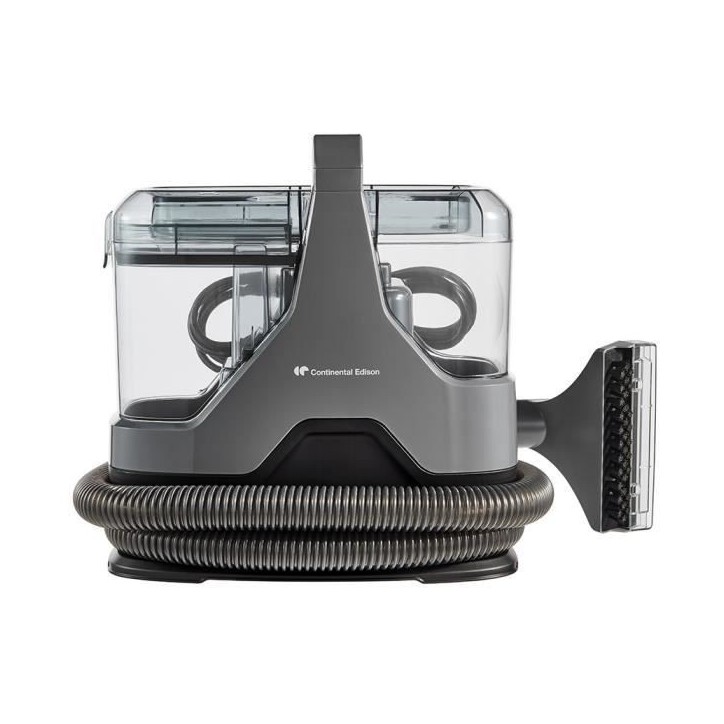 Nettoyeur Détacheur - CONTINENTAL EDISON - Canapés - Tapis - Tissu d'ameublement - 600 W - Réservoir 1,3 L - Tuyau 1,6 M