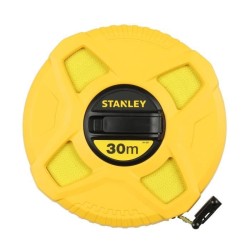 Mesure longue avec ruban fibre de verre STANLEY - 0-34-297 - 30m x 12,