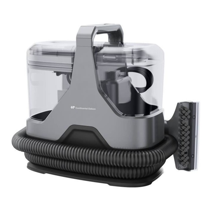Nettoyeur Détacheur - CONTINENTAL EDISON - Canapés - Tapis - Tissu d'ameublement - 600 W - Réservoir 1,3 L - Tuyau 1,6 M
