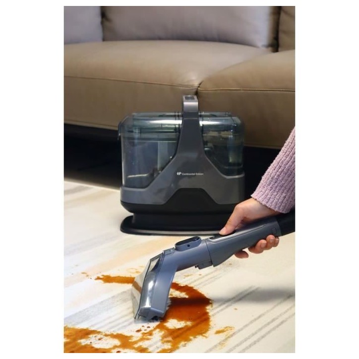 Nettoyeur Détacheur - CONTINENTAL EDISON - Canapés - Tapis - Tissu d'ameublement - 600 W - Réservoir 1,3 L - Tuyau 1,6 M