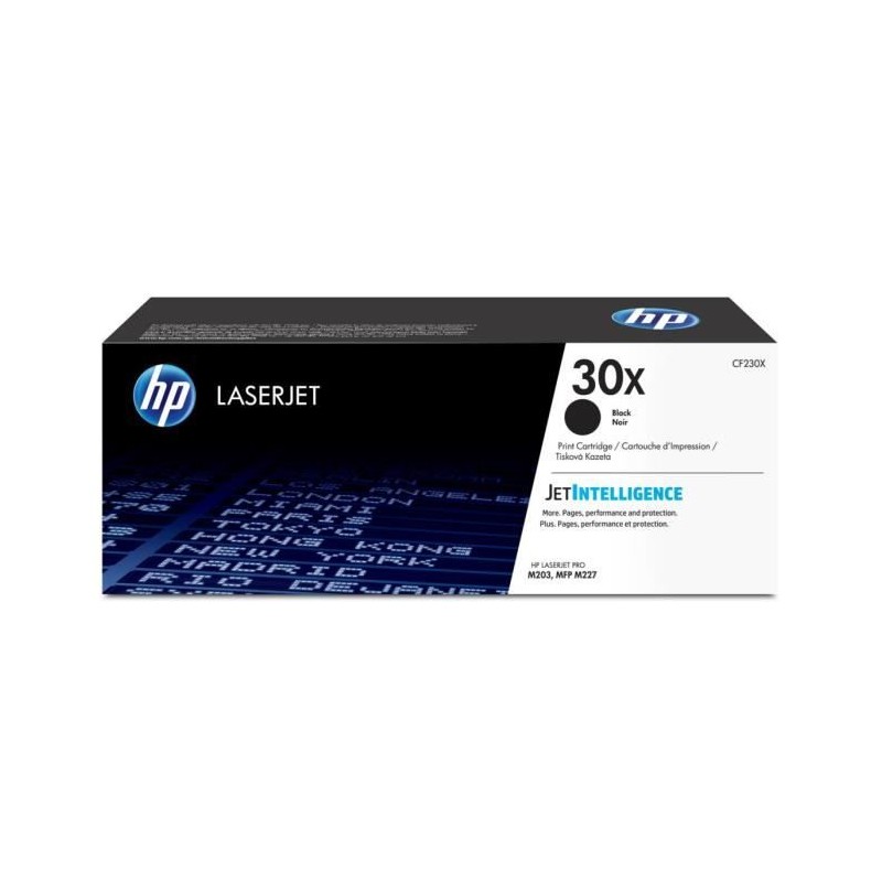 Cartouche de Toner HP 30X (CF230X) noir pour HP LaserJet Pro M203/MFP Cartouche de Toner HP 30X (CF230X) noir pour HP LaserJet Pro M203/MFP