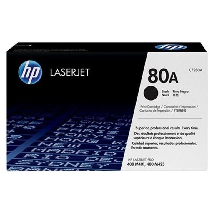 Cartouche de toner HP 80A noir pour LaserJet Pro 400 M401/MFP M425 Cartouche de toner HP 80A noir pour LaserJet Pro 400 M401/MFP M425