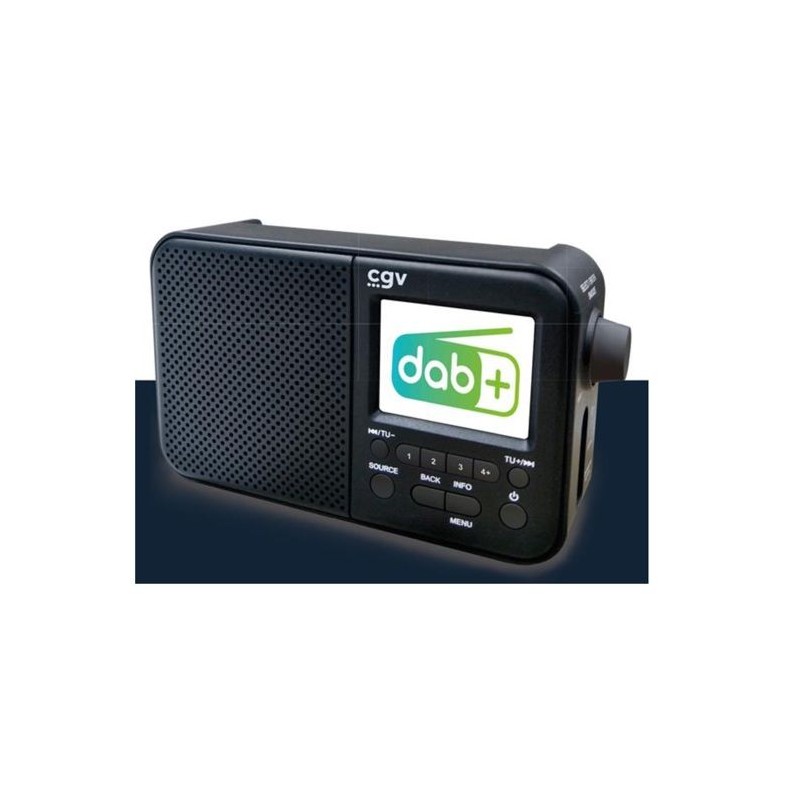 Radio portable DAB+ et FM - CGV - DR7+ - Écran couleur TFT 2,4 - Pris Radio portable DAB+ et FM - CGV - DR7+ - Écran couleur TFT 2,4 - Pris