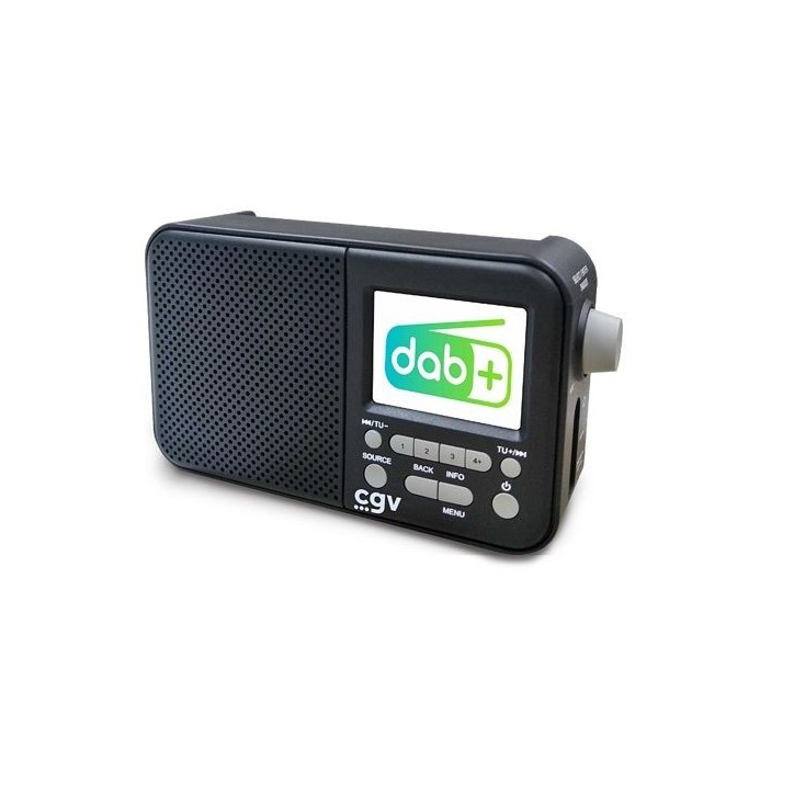Radio portable DAB+ et FM - CGV - DR7+ - Écran couleur TFT 2,4 - Prise casque - Éco-consommation