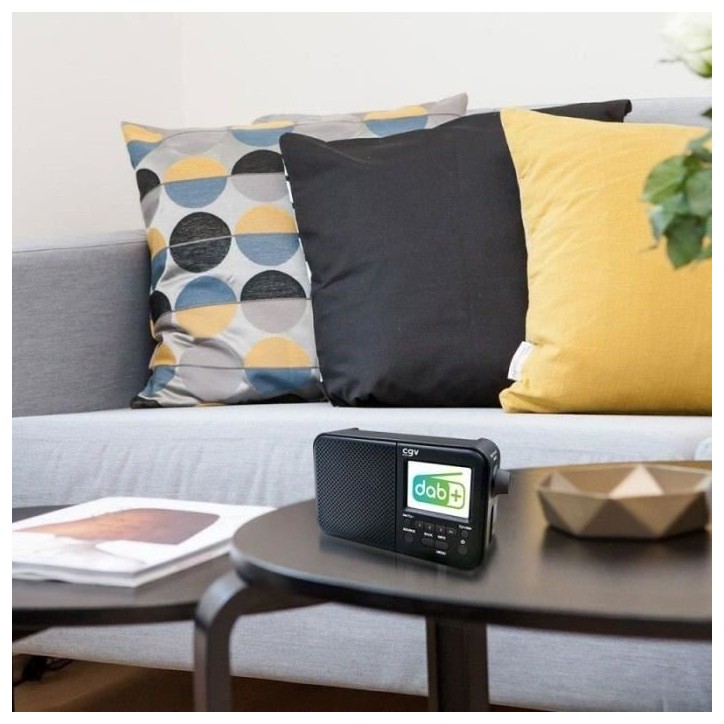 Radio portable DAB+ et FM - CGV - DR7+ - Écran couleur TFT 2,4 - Prise casque - Éco-consommation