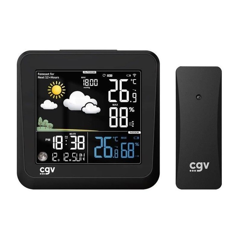 Station météo sans fil - CGV - MY METEO-1NC - Écran couleur - Contr