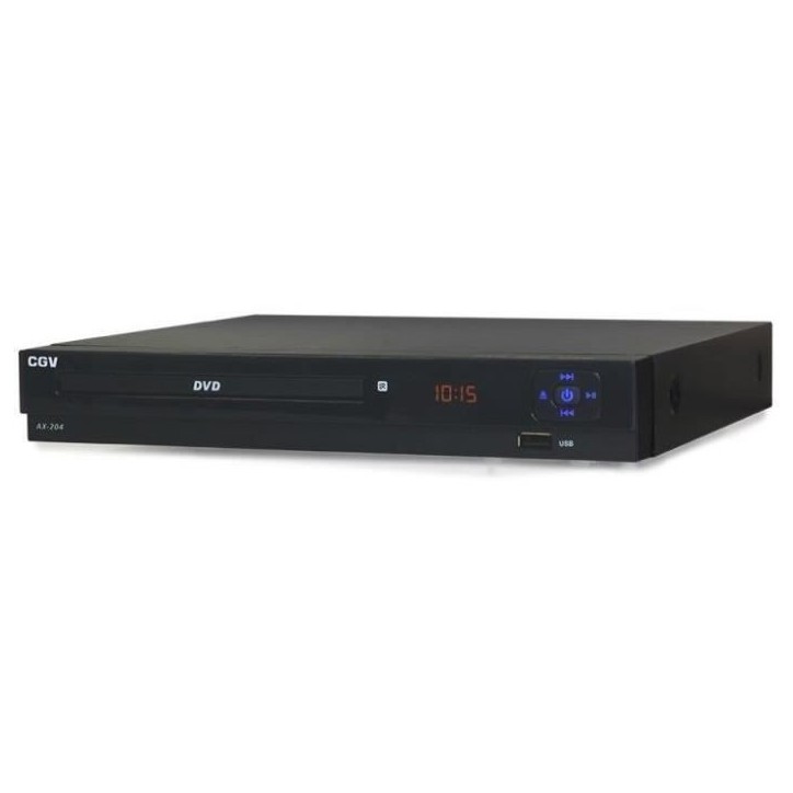 Lecteur DVD de salon - CGV - AX 204 - Upscaling 1080P - Télécommande a gros boutons - Lecture Multimédia