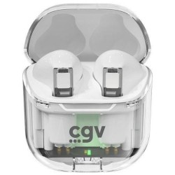 Écouteurs sans fil Bluetooth - CGV - URBAN GHOST (Blanc) - Autonomie