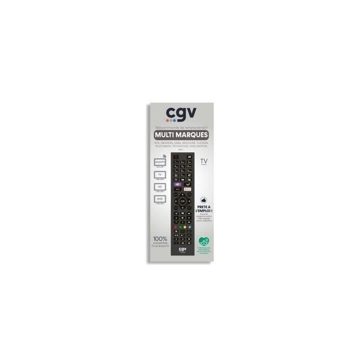 Télécommande Universelle - CGV - FIDELIO MM - Multi-Marques - Sans programmation Télécommande Universelle - CGV - FIDELIO MM - Multi-Marques - Sans programmation