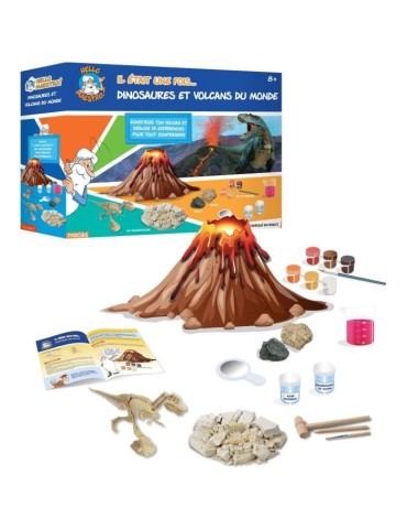 Kit pour créer son volcan et découvrir les dinosaures - Hello Maestro