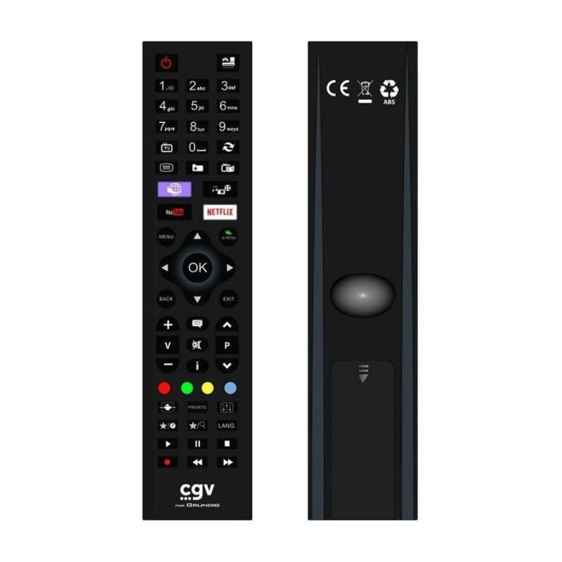 Télécommande de remplacement - CGV - FIDELIO Grundig - Pour télévi Télécommande de remplacement - CGV - FIDELIO Grundig - Pour télévi