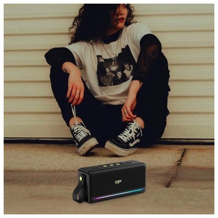 Enceinte Bluetooth - CGV - 50910 - SolidVibe Max - Subwoffer 20W (2x10W)