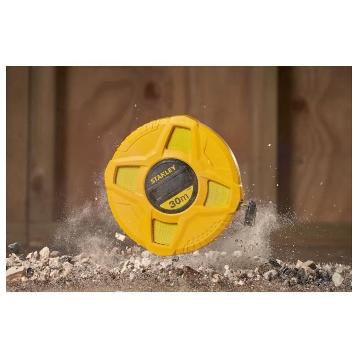 Mesure longue avec ruban fibre de verre STANLEY - 0-34-297 - 30m x 12,7mm