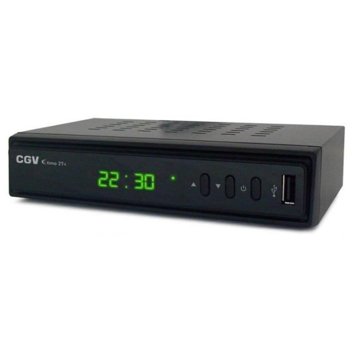 Récepteur TNT HD - CGV - ETIMO 2TC - Double tuner - Web-radio - DVB-T2 HEVC 265 Récepteur TNT HD - CGV - ETIMO 2TC - Double tuner - Web-radio - DVB-T2 HEVC 265