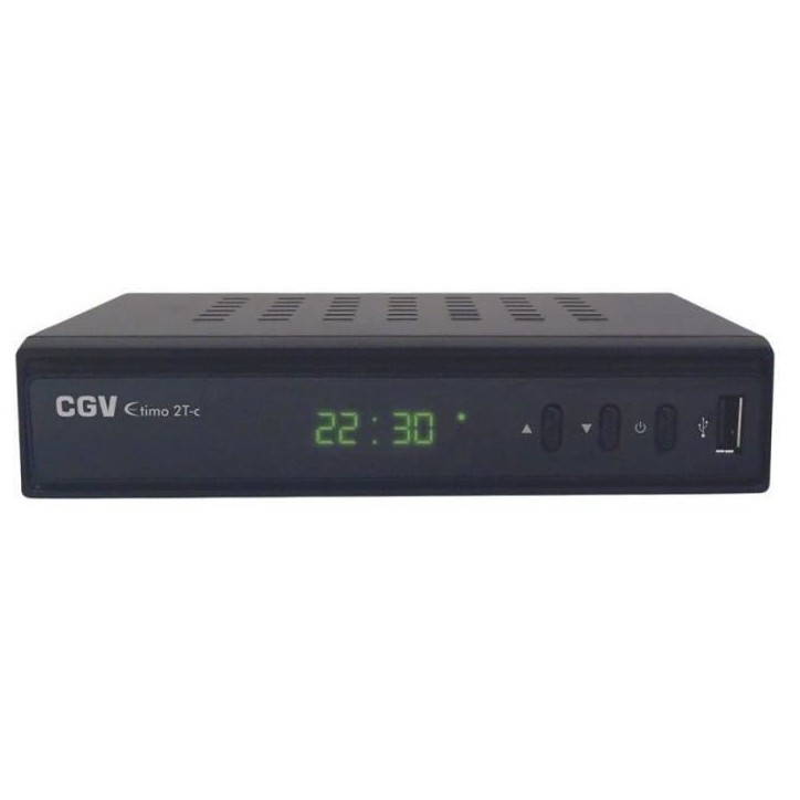 Récepteur TNT HD - CGV - ETIMO 2TC - Double tuner - Web-radio - DVB-T2 HEVC 265 Récepteur TNT HD - CGV - ETIMO 2TC - Double tuner - Web-radio - DVB-T2 HEVC 265