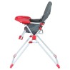 Chaise haute fixe BAMBISOL - Des 6 mois - Mixte - Gris et rouge - Assi