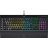 Clavier Corsair K55 RGB PRO Gamer RGB LED, noir