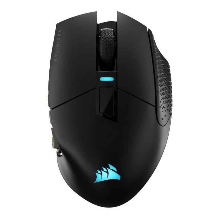 Souris Gaming - Sans fil - CORSAIR - SCIMITAR ELITE RGB Wireless - 16 boutons programmables - Autonomie 150h - Noir (CH-9314311- Souris Gaming - Sans fil - CORSAIR - SCIMITAR ELITE RGB Wireless - 16 boutons programmables - Autonomie 150h - Noir (CH-9314311-