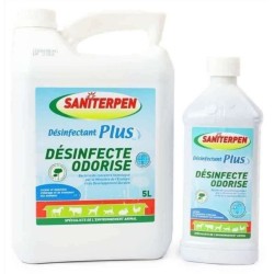SANITERPEN Plus 5 L- Désinfectant Plus Fraicheur Verte 5L. Bactérici
