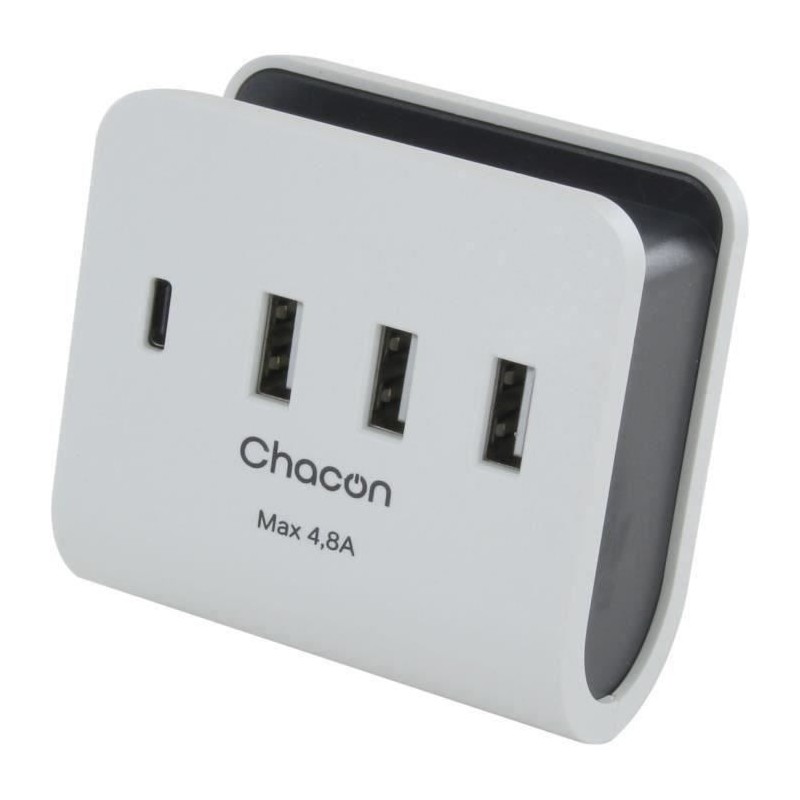 Chargeur secteur - CHACON - 40030 - 3 USB-A + 1 USB-C Chargeur secteur - CHACON - 40030 - 3 USB-A + 1 USB-C
