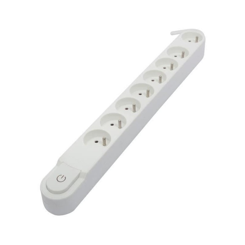 CHACON Bloc multiprise 8 prises 16A avec interrupteur, câble 3 m HO5V CHACON Bloc multiprise 8 prises 16A avec interrupteur, câble 3 m HO5V