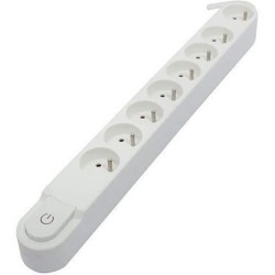 CHACON Bloc multiprise 8 prises 16A avec interrupteur, câble 3 m HO5V