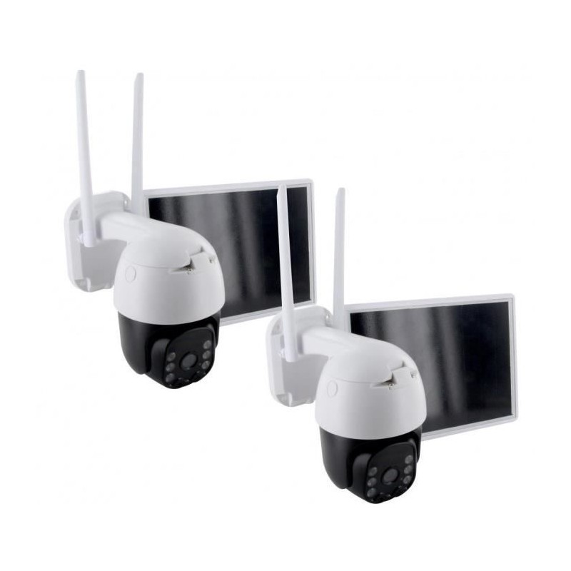 2 caméras avec panneau solaire - CHACON - 2-IPCAM-DM02 - Extérieur - 2 caméras avec panneau solaire - CHACON - 2-IPCAM-DM02 - Extérieur -