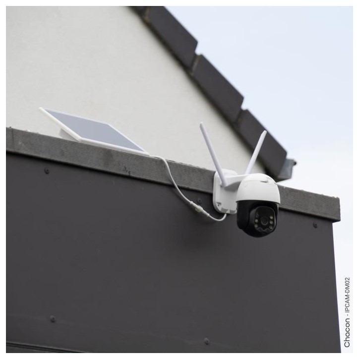 2 caméras avec panneau solaire - CHACON - 2-IPCAM-DM02 - Extérieur - WiFi