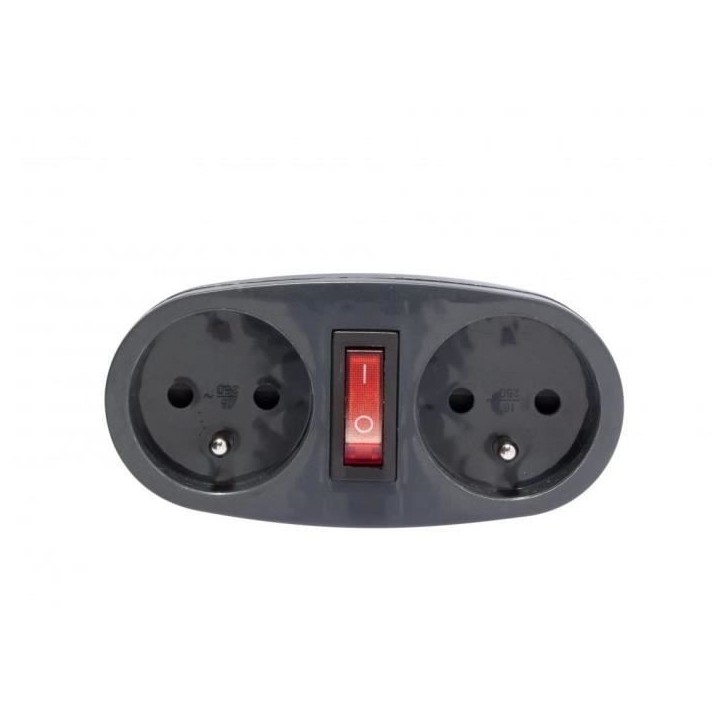 CHACON Prise Biplite 16A avec interrupteur anthracite CHACON Prise Biplite 16A avec interrupteur anthracite