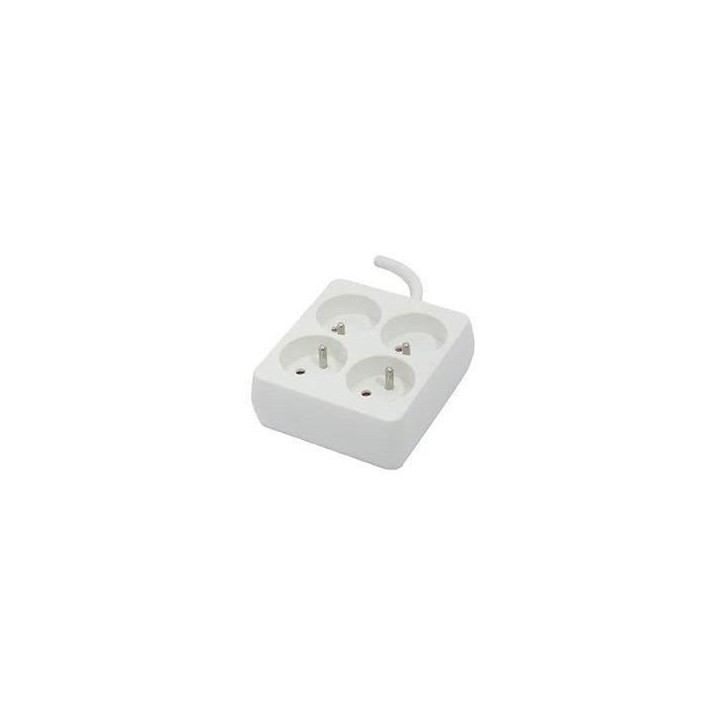 Chacon Bloc 4 x 16 A carré avec cordon 0,9 m - blanc (FR) Chacon Bloc 4 x 16 A carré avec cordon 0,9 m - blanc (FR)