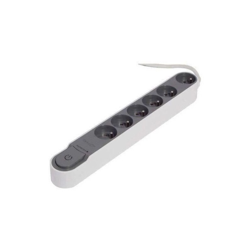 CHACON Bloc multiprise parafoudre avec interrupteur 6 prises 16A 1,5m CHACON Bloc multiprise parafoudre avec interrupteur 6 prises 16A 1,5m