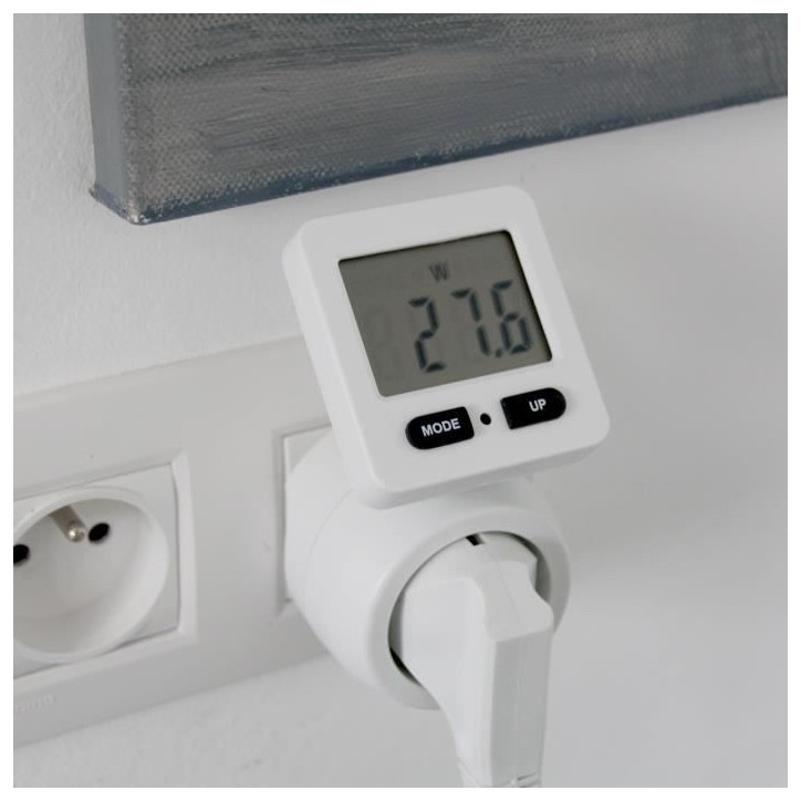 Prise mesure consommation - CHACON - 54351 - Ecran rotatif - FR Prise mesure consommation - CHACON - 54351 - Ecran rotatif - FR