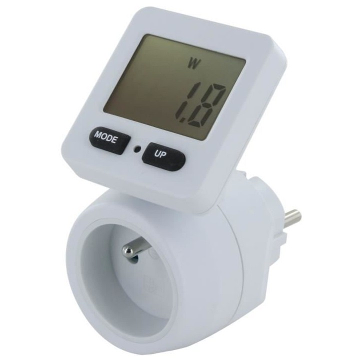 Prise mesure consommation - CHACON - 54351 - Ecran rotatif - FR Prise mesure consommation - CHACON - 54351 - Ecran rotatif - FR